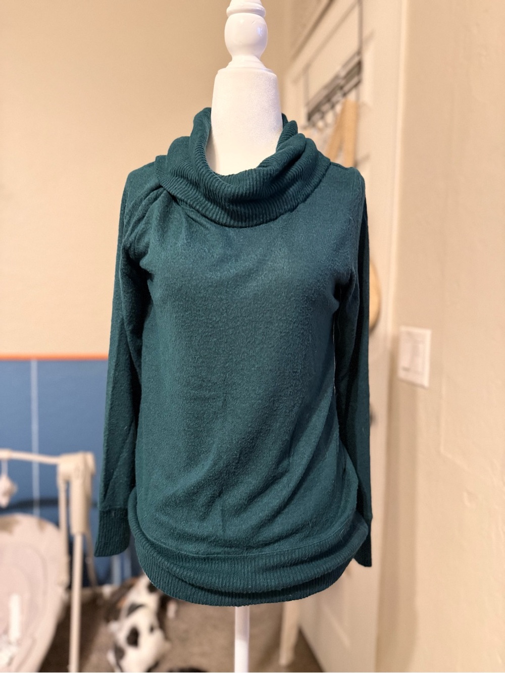 Hunter Green Turtleneck Sweater Nine West - XS